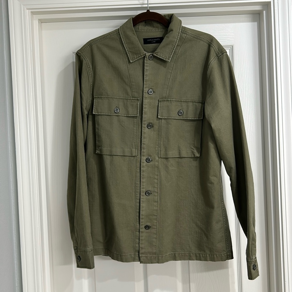All saints canvas shirt jacket